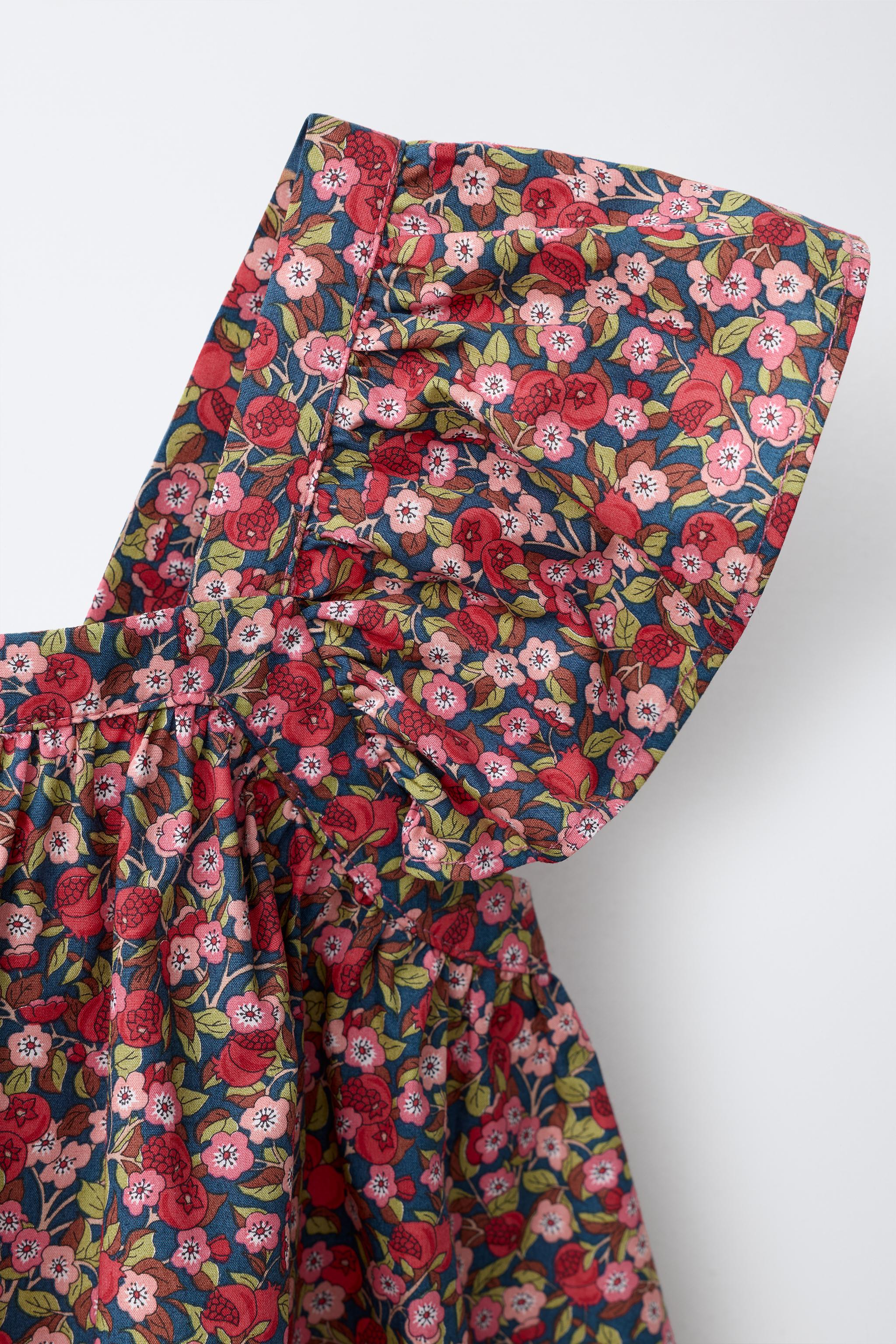 FLORAL PRINT DRESS MADE WITH LIBERTY FABRIC